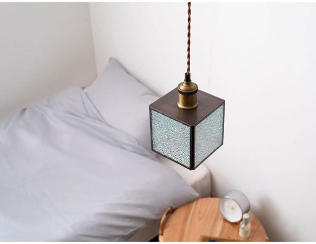 ステンドグラスライト ガラス スチール ペンダントライト 照明