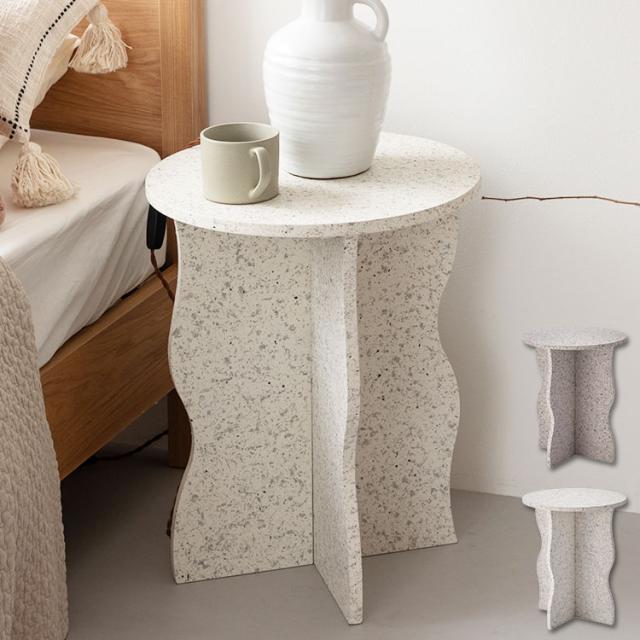 サイドテーブル 幅40cm ナイトテーブル テーブル デスク 北欧 おしゃれ かわいい 寝室 リビング ダイニング ミニテーブル モダン シンプル(代引不可)【送料無料】の通販は 5,246円