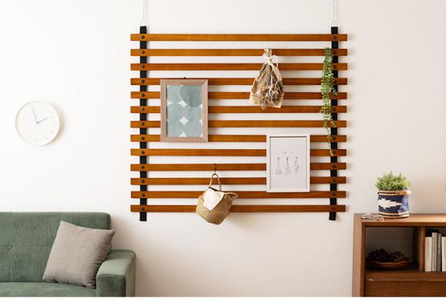 ロールパーテーション ワイド パーテーション ナチュラル ブラウン