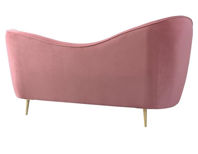 ソファ ソファー 2人掛け 2人掛けソファー アーム付き 幅162cm ファブリック 布地 ベロア生地 クッション付き かわいい 高級感 上品 おしゃれ ピンク グレー(代引不可)【送料無料】の通販は