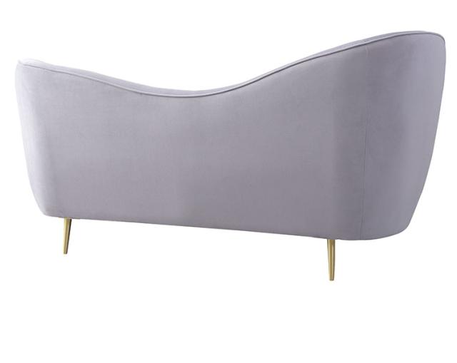 ソファ ソファー 2人掛け 2人掛けソファー アーム付き 幅162cm ファブリック 布地 ベロア生地 クッション付き かわいい 高級感 上品 おしゃれ ピンク グレー(代引不可)【送料無料】の通販は