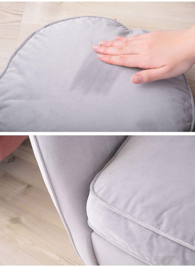 ソファ ソファー 2人掛け 2人掛けソファー アーム付き 幅162cm ファブリック 布地 ベロア生地 クッション付き かわいい 高級感 上品 おしゃれ ピンク グレー(代引不可)【送料無料】の通販は