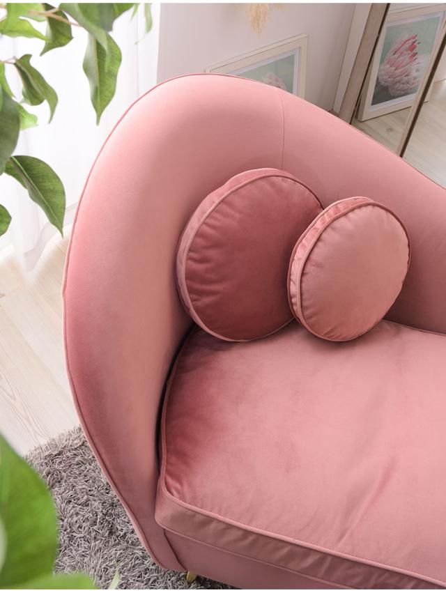 ソファ ソファー 2人掛け 2人掛けソファー アーム付き 幅162cm ファブリック 布地 ベロア生地 クッション付き かわいい 高級感 上品 おしゃれ ピンク グレー(代引不可)【送料無料】の通販は