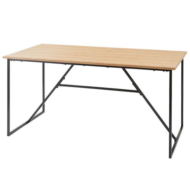 ダイニングテーブル 幅150cm ダイニングテーブル 4人掛け おしゃれ 食卓テーブル アイアン スチール 北欧 カフェテーブル 木製 テーブル 150cm幅 ヴィンテージ(代引不可)【送料無料】の通販は 32,227円