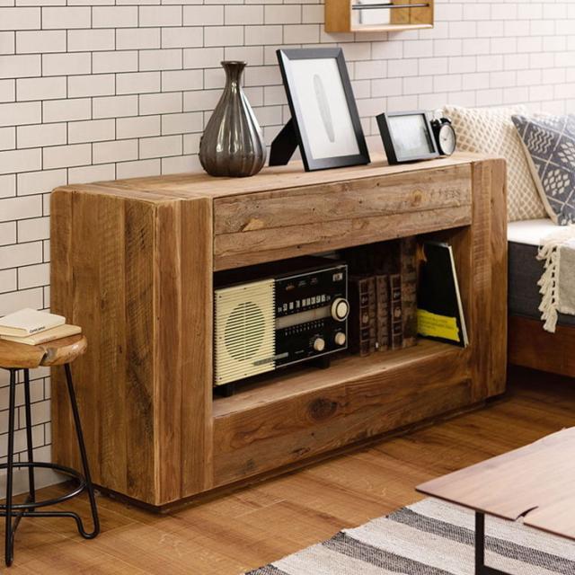 送料無料】高品質/天然木 - PINE Console