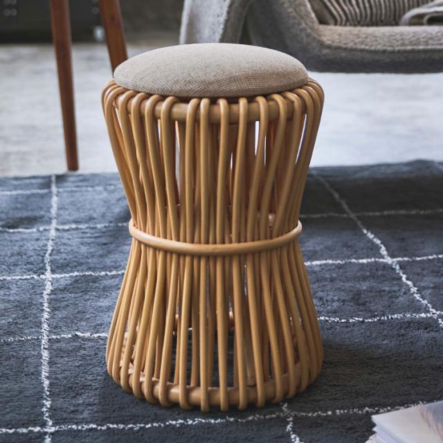 ラウンドスツール GUY-260 東谷 スツール ラタン 丸 ラウンド サークル