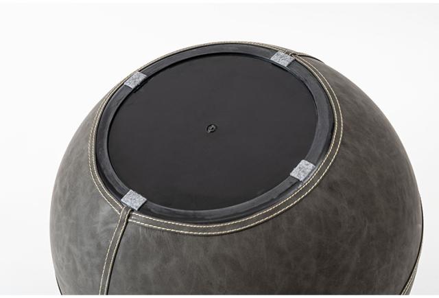 スツール PC-365 東谷 スツール おしゃれ ソフトレザー 椅子 いす イス チェア 腰掛け 丸 ラウンド ステッチ 合皮 ブラウン 茶色 グレー モダン ビンテージ ヴィンテージ デザイン 個性的(代引_10