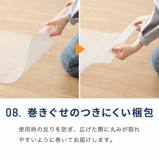 キッチンマット 80×240cm クリア 透明 1.5mm厚 大判 PVC 撥水 床暖房対応 収納 シンプル 床保護シート おくだけマット  PVCキッチンマッの通販はau PAY マーケット - リコメン堂 | au PAY マーケット－通販サイト