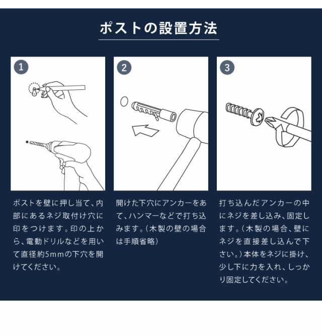 郵便ポスト ダイヤル式 壁掛け ポスト シンプル 北欧 アンティーク