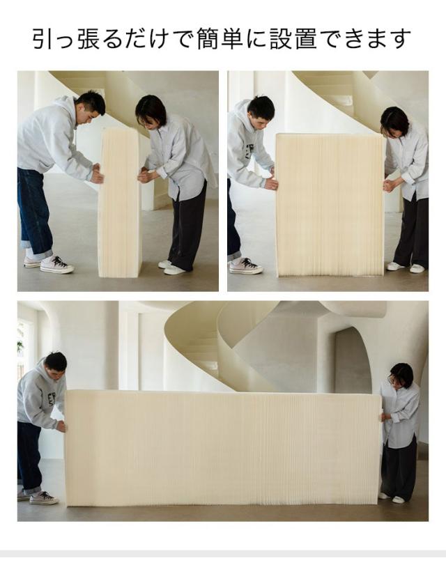 ペーパーシェルフ 折りたたみ H90×D42×W700cm 伸縮式 紙製 ハニカム構造 耐荷重50kg 撥水加工 クラフト紙 ナチュラル ブラック ホワイト レッド おしゃれ 北欧 モダン 陳列台 展示台 飾り棚(代引不可)【送料無料】_9