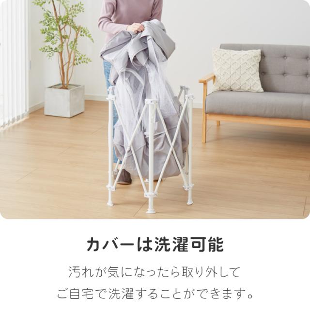 ベビーサークル 折りたたみ メッシュ ドア付き 123×106cm 洗濯 畳める グレー 扉付き シンプル かわいい 北欧 韓国 ベビーゲージ【送料無料】_15