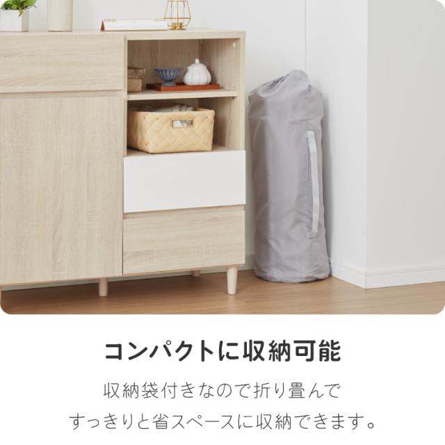 ベビーサークル 折りたたみ メッシュ ドア付き 123×106cm 洗濯 畳める グレー 扉付き シンプル かわいい 北欧 韓国 ベビーゲージ【送料無料】_6
