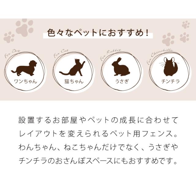 ペットフェンス 透明 50×50cm 半透明 ジョイント式 組立簡単 防水 置くだけ 折りたたみ 脱走防止 滑り止め ペットサークル ペットハウス ペットゲート フェンス ペットケージ 安全柵 小型犬 中型犬【送料無料】 サークル・ケージ・ゲート・犬小屋