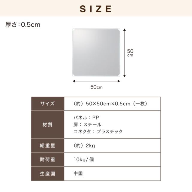 ペットフェンス 透明 50×50cm 半透明 ジョイント式 組立簡単 防水 置くだけ 折りたたみ 脱走防止 滑り止め ペットサークル ペットハウス ペットゲート フェンス ペットケージ 安全柵 小型犬 中型犬【送料無料】 サークル・ケージ・ゲート・犬小屋