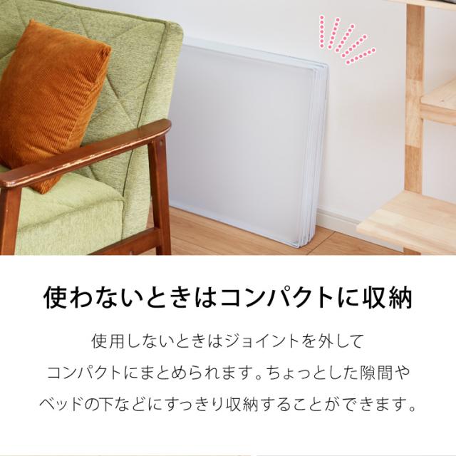 ペットフェンス 透明 50×50cm 半透明 ジョイント式 組立簡単 防水 置くだけ 折りたたみ 脱走防止 滑り止め ペットサークル ペットハウス ペットゲート フェンス ペットケージ 安全柵 小型犬 中型犬【送料無料】 サークル・ケージ・ゲート・犬小屋
