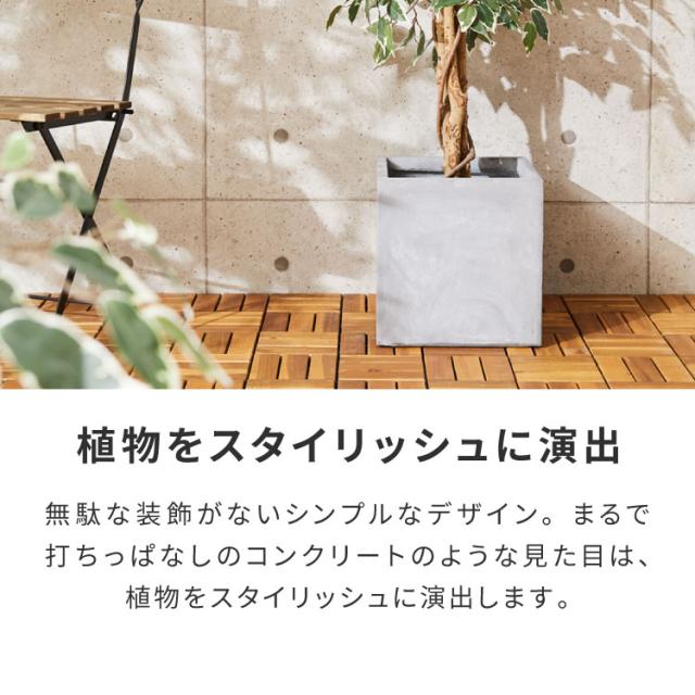 四角プランター 32cm グレー 8号 2個セット 楽天市場】【楽天1位】プランター 大型 スリム 直径32cm×29cm 丸