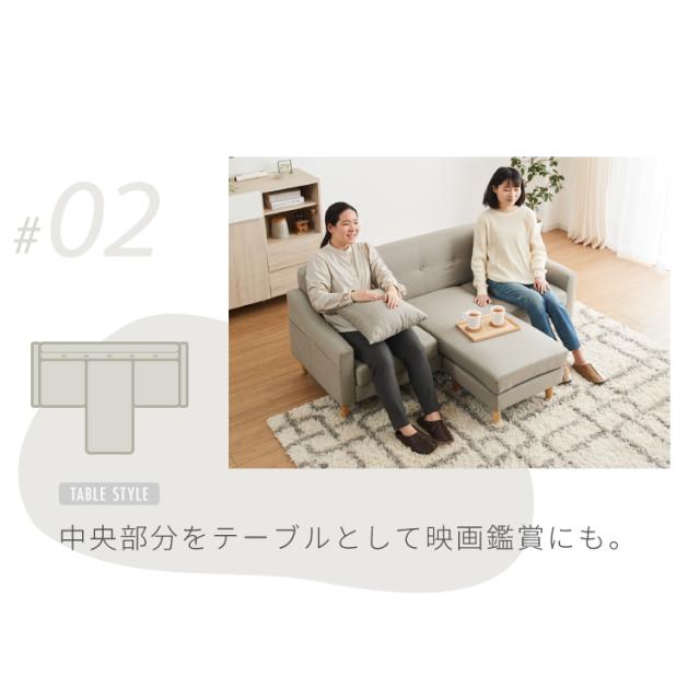 2.5人掛け〜3人掛けレトロモダンソファ 2.5人掛け ソファ 3人