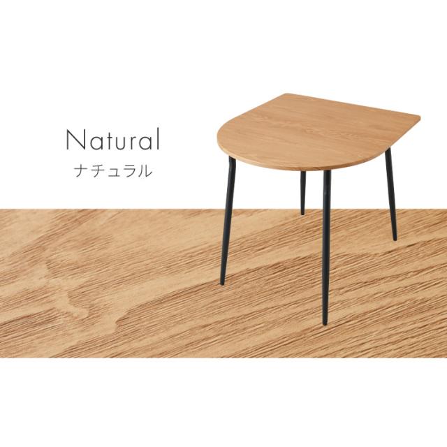 ダイニングテーブル 半円 80×90cm 壁付け カフェテーブル 2人用 二人用 80cm 円形 丸 テーブル 木目調 カフェ風 ダイニング 省スペース コンパクト おしゃれ【送料無料】_14
