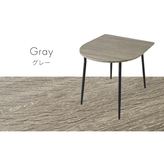 ダイニングテーブル 半円 80×90cm 壁付け カフェテーブル 2人用 二人用 80cm 円形 丸 テーブル 木目調 カフェ風 ダイニング 省スペース コンパクト おしゃれ【送料無料】_15