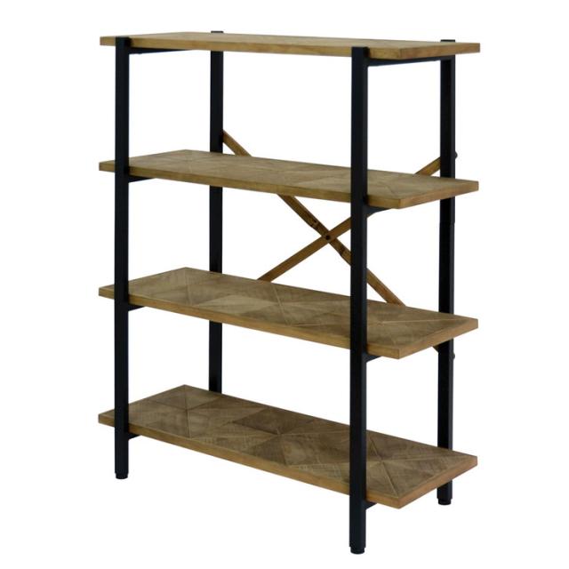 ラック 収納ラック 4段 幅90cm キッチンラック リビングラック テレビラック テレビ台 テレビボード KALEIDO 男前家具(代引不可)【送料無_4