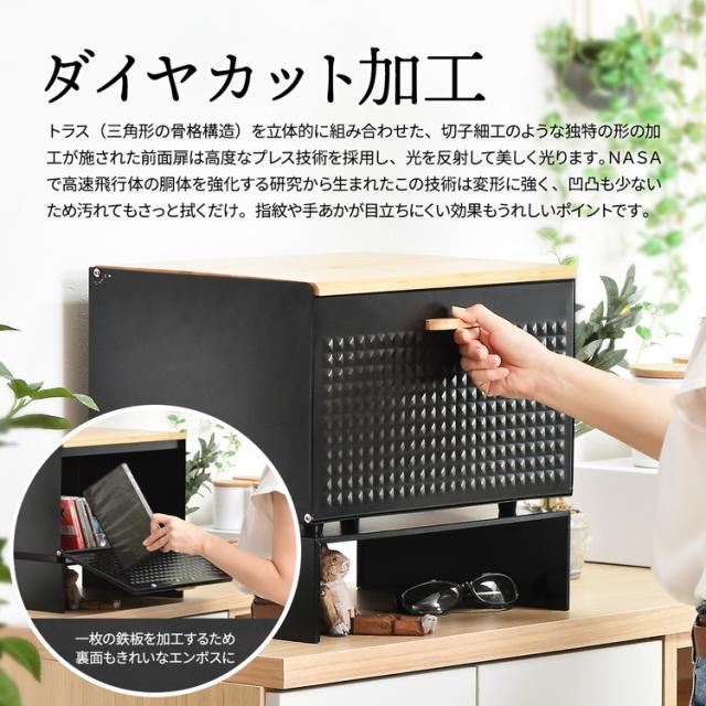 ブレッドケース TREE 中棚付き パンケース 収納庫 食品収納 バンブー 木目調 おしゃれ 木製 天然木 北欧 アンティーク 収納 ストッカー ラック(代引不可)【送料無料】_14