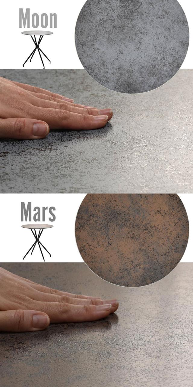 ダイニング ダイニングテーブル 70cm セラミック 強化ガラス ガラス ガラスセラミック 異素材 宇宙 マーズ ムーン シンプル形 ラウンド ラウンドテーブル(代引不可)【送料無料】_1
