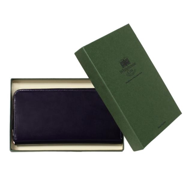 WHITE HOUSE COX ラウンドファスナー長財布 S2622 NAVY ブランド ブランド品 プレゼント ギフト【送料無料】_6