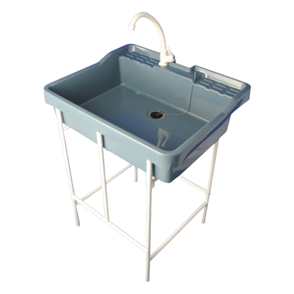 アオヤギコーポレーション ポリプロピレン製簡易流し台 蛇口付 AP-601 プラスチック製 流し台 アウトドア ガーデンシンク 屋外用(代引不