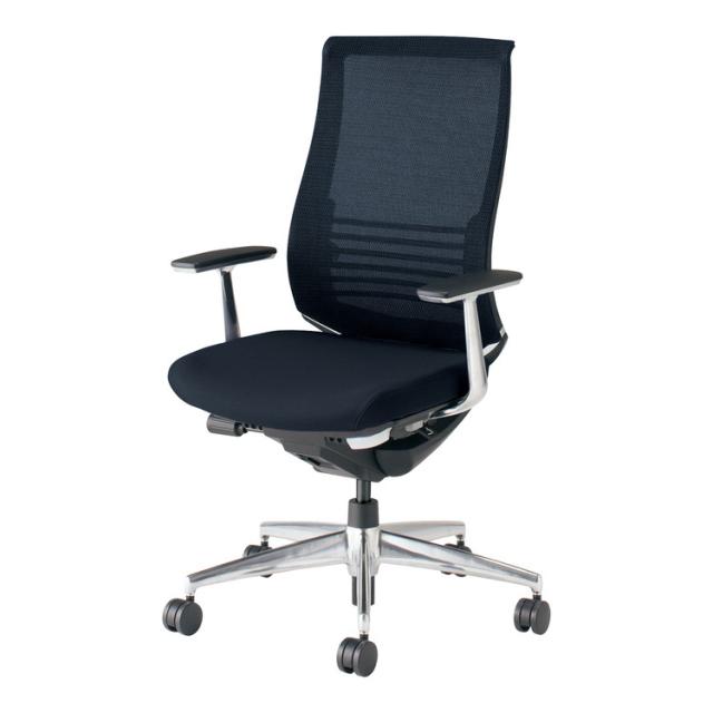 コクヨ オフィスチェア ベゼル CR-A2863E6GME6-WN ファンクショナルタイプ アルミ肘 カーペット用【配送・組立・設置込】(代引不可)【送料無料】の通販は 127,520円