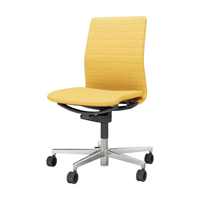 オフィスチェア ファブレ 肘なし C01-P102CU-B1S1S3 オリーブイエロー 椅子 リモートワーク 在宅 仕事 パソコンチェア(代引不可)【送料無料】の通販は