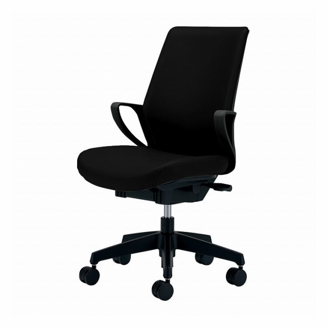 オフィスチェア ピコラ ハイバック エコPVCレザー張 CR-G532E6VZE6-W ブラック 椅子 リモートワーク 在宅 仕事 勉強 快適 おしゃれ パソのサムネイル