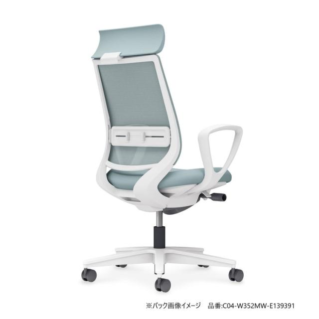 コクヨ オフィスチェア 椅子 イス チェア ミトラ2 肘無 ランバー付 ホワイトグレー ソフトテラコッタ C04-B302MU-E10T0T2 (代引不可)【送料無料】