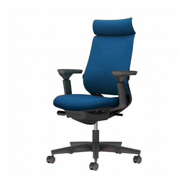 【メーカー直送】 コクヨ オフィスチェア 椅子 イス チェア ミトラ2 可動肘 ランバー付 ブラック プルシアンブルー(代引不可)【送料無料】の通販は