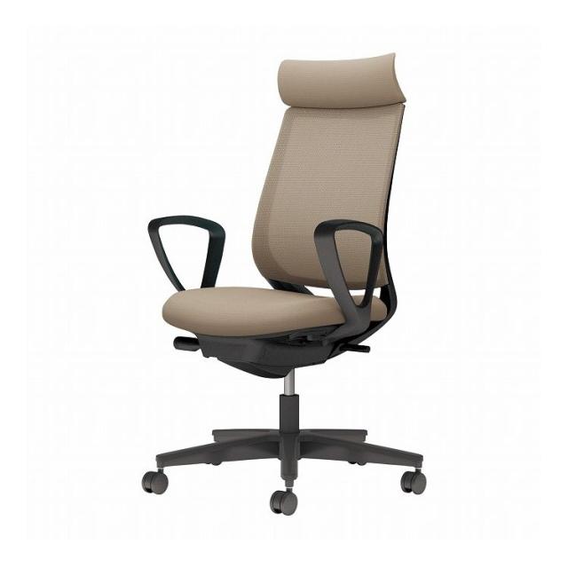 【メーカー直送】 コクヨ オフィスチェア 椅子 イス チェア ミトラ2 サークル肘 ブラック ソフトベージュ(代引不可)【送料無料】の通販は