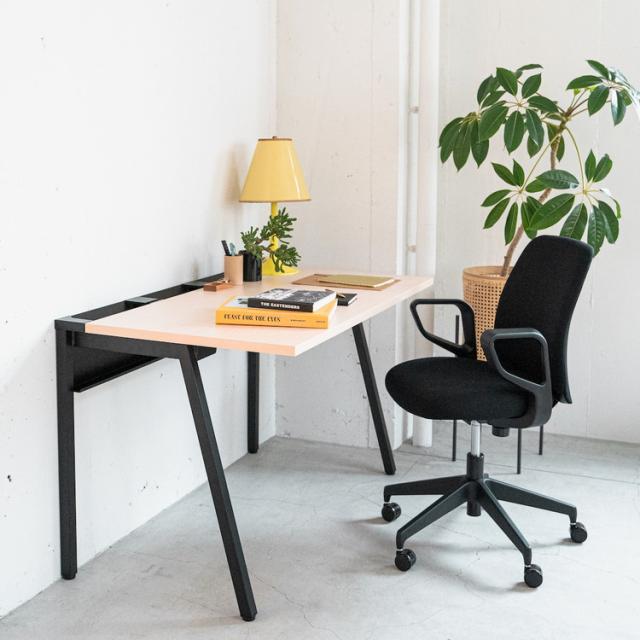 【メーカー直送】 コクヨ デスク リーン LEAN 平机 本体色 ブラック 天板色 ナチュラル(代引不可)【送料無料】の通販は