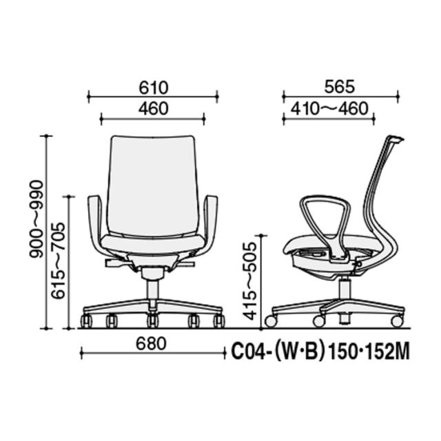 コクヨ オフィスチェア 椅子 イス チェア ミトラ2 サークル肘 ランバー付 ホワイトグレー ディープグリーン C04-W152MW-E1Q6Q62 (代引不可)【送料無料】_1