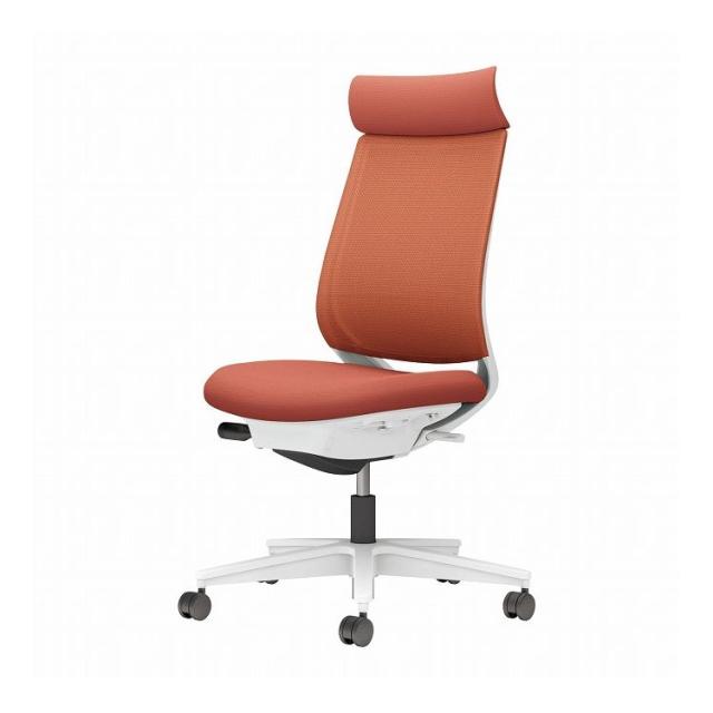 【メーカー直送】 コクヨ オフィスチェア 椅子 イス チェア ミトラ2 肘無 ホワイトグレー ソフトテラコッタ(代引不可)【送料無料】の通販は 40,040円