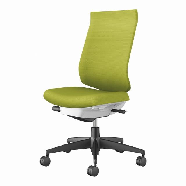 【メーカー直送】オフィスチェア ウィザード4 ハイバック 肘なし ブラック脚 本体ホワイトグレー C06-B202CU-E1G4Q41 フローリング用 ライトオリーブ(代引不可)【送料無料】の通販は