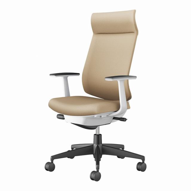 メーカー直送 オフィスチェア ウィザード4 アディショナルバック 肘なし アルミポリッシュ脚 本体ホワイトグレー C06-P402CU-E1G4A81 代引不可