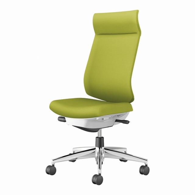 イトーキ アクトチェア ハイバック 布張 ランバー付 可動肘 樹脂脚 ナイロンキャスター ハンガー無 黒×ストロングブルー 1脚（メーカー直送） イトーキ アクトチェア ハイバック 布張 ランバー付 可動肘 アルミ脚