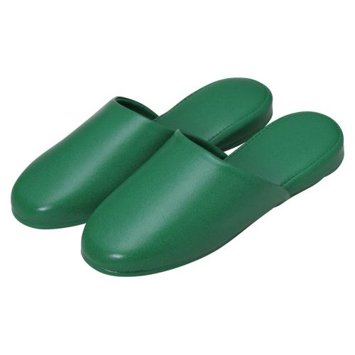 オーミケンシ 高周波レザースリッパ 10足組 グリーン 1 袋 5702-10 文房具 オフィス 用品【送料無料】の通販は