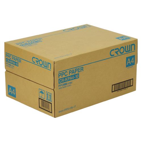 クラウン PPC用紙 A4 10束入 1 梱 CR-KPA4-10-W 文房具 オフィス 用品【送料無料】