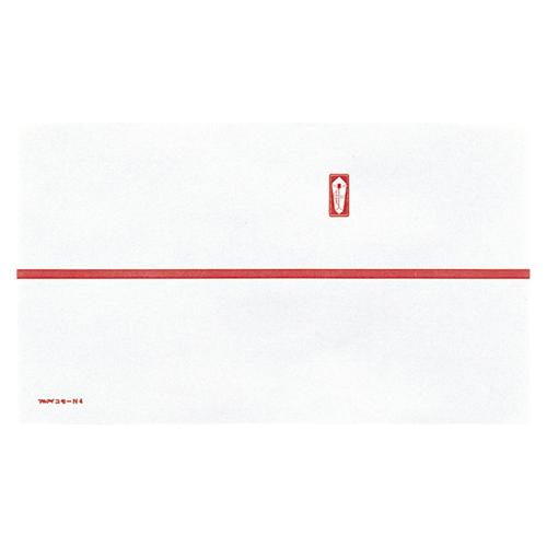 マルアイ 祝のし紙 赤棒 横手判 182×258 1 束 コモ-N6 文房具 オフィス 用品