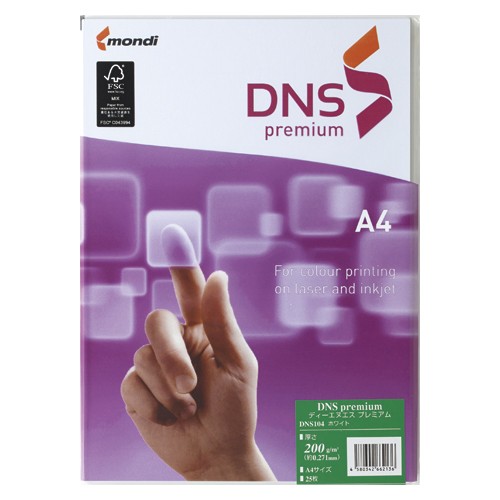 伊東屋 ＤＮＳ　プレミアム　Ａ４　２００ｇ　ホワイト　２５０枚 DNS504 1束【送料無料】の通販は