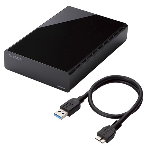 エレコム 外付けハードディスク　ｅ：ＤＩＳＫ　ＵＳＢ３．０対応　２ＴＢ ELD-CED020UBK 1台【送料無料】