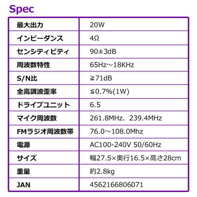 CICONIA デスクトップ スピーカー CDD160A ワイヤレスマイク 2本 リモコン付属 Bluetooth LEDライト 音楽再生 カラオケ ポータブルスピー