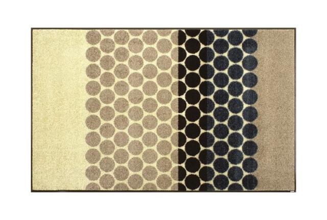 玄関マット wash+dry J003B Mixed Dots 75×120cm 柄物 おしゃれ 滑り止めラバーつき(代引不可)【送料無料】_1