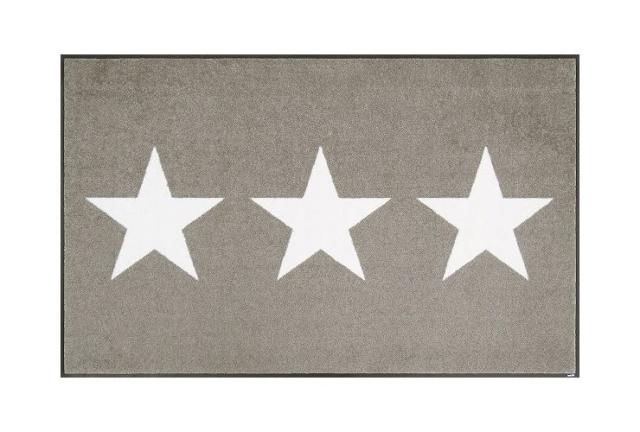 玄関マット wash+dry C021B Stars sand 75×120cm 柄物 おしゃれ 滑り止めラバーつき(代引不可)【送料無料】_1