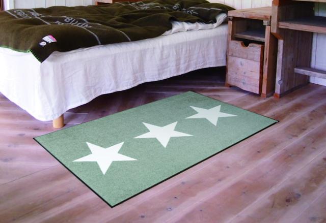 玄関マット wash+dry C021B Stars sand 75×120cm 柄物 おしゃれ 滑り止めラバーつき(代引不可)【送料無料】_2