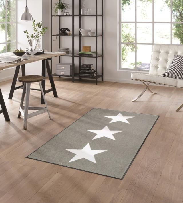玄関マット wash+dry C021B Stars sand 75×120cm 柄物 おしゃれ 滑り止めラバーつき(代引不可)【送料無料】_3
